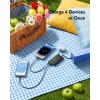 Зарядний пристрій бездротовий Veger 3в1 Qi2.2 для Apple Watch Black with MagSafe (6977525753763)