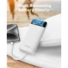 Powerbank Charmast W1148 5V 3A 10000 mAh з вбудованими кабелями USB A | USB C | Lightning | Micro USB White (6977525753831)