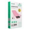 Powerbank Charmast W1148 10000 mAh з вбудованими кабелями USB A/USB C/Lightning/Micro USB Pink (6977525755729)