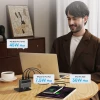 Мережевий зарядний пристрій Cuktech GaN 100W 2 x USB-C 1 x USB-A з кабелем USB-C Grey (CUKAD1003EUG)