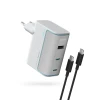 Зарядний пристрій Cuktech AD1003EU 100W GaN 2x USB-C + USB-A з кабелем White (6977556350092)