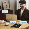 Зарядний пристрій Cuktech AD1003EU 100W GaN 2x USB-C + USB-A з кабелем White (6977556350092)