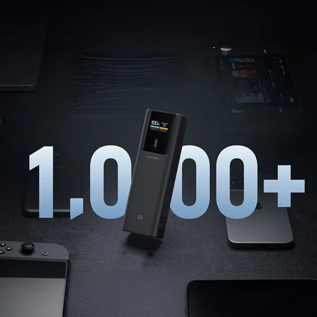Powerbank Cuktech 150W 10000mAh USB-C USB-A Black (CKPB100PGLBL)