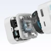 Мережевий зарядний пристрій Cuktech AD653W 67 W GaN 2x USB-C + USB-A зі згортаємим кабелем USB-C 70 см White (6977556351761)