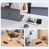 Мережевий зарядний пристрій Cuktech AD653W 67 W GaN 2x USB-C + USB-A зі згортаємим кабелем USB-C 70 см White (6977556351761)