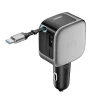 Автозарядка Cuktech CC903P 100 W з дисплеєм та кабелем USB-C 70 см Grey (6977556352232)