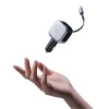 Автозарядка Cuktech CC903P 100 W з дисплеєм та кабелем USB-C 70 см Grey (6977556352232)