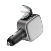 Автозарядка Cuktech CC903P 100 W з дисплеєм та кабелем USB-C 70 см Grey (6977556352232)