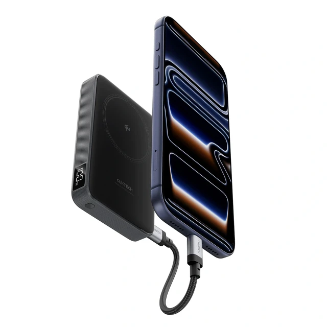 Powerbank Cuktech WPB100 10000 mAh Qi2 30W Black with MagSafe (6977556352614)