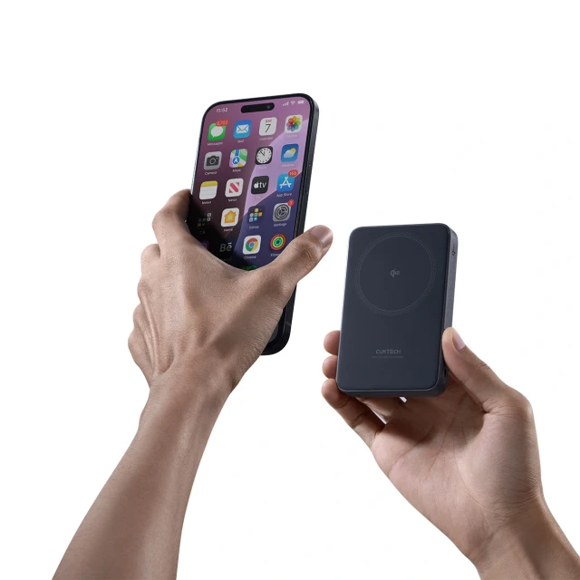 Powerbank Cuktech WPB100 10000 mAh Qi2 30W Black with MagSafe (6977556352614)