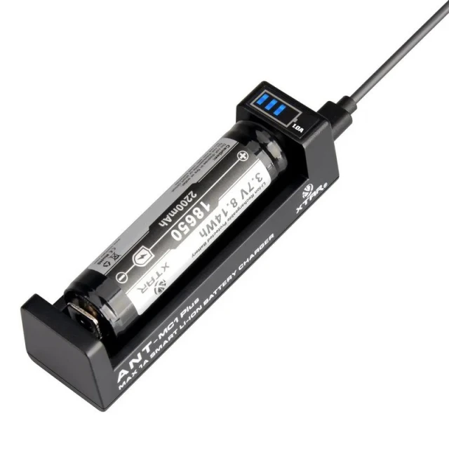 Зарядний пристрій для акумуляторів XTAR ANT MC1+ Li-Ion 18650 швидке заряджання (6977699220184)