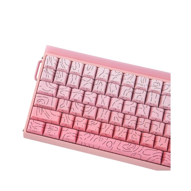Клавіатура Aula Hero84 HE ігрова механічна Gasket Dragon King switch RGB Pink-Gradient (6978080504272)