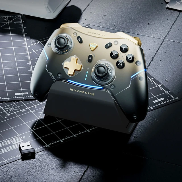 Ігровий контролер Machenike G5Pro Flagship бездротовий з док-станцією Black Gold (6978532801140)