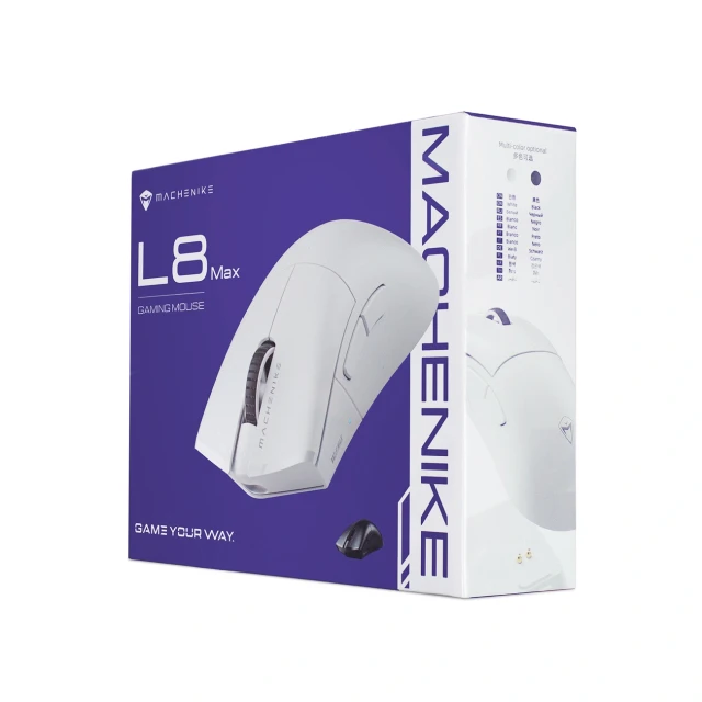 Миша ігрова Machenike L8 Max бездротова зі станцією зарядки Black (6978532801546)