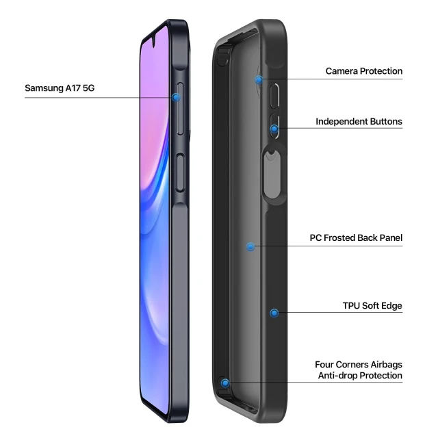 Чохол Dux Ducis Yind для Samsung Galaxy A17 5G Black (6978943380142)