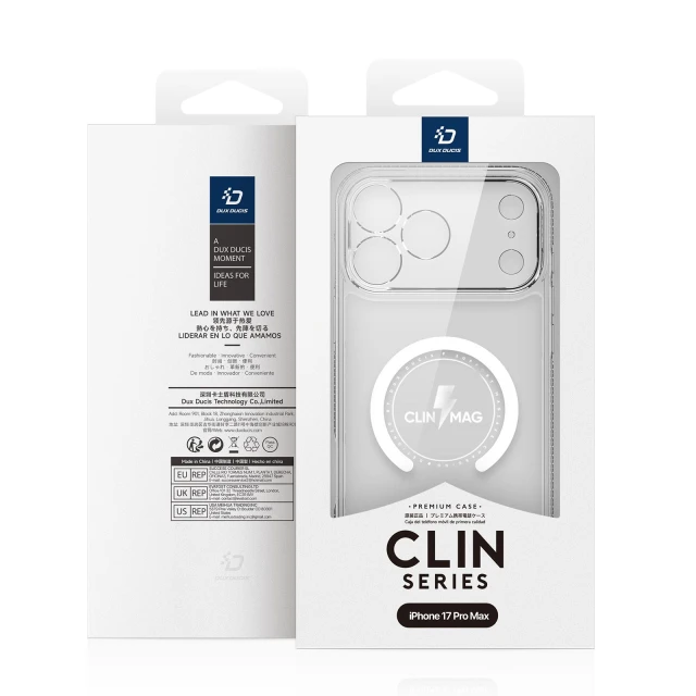 Чохол Dux Ducis Clin Mag для iPhone 17 Pro Max Transparent with MagSafe (6978943380272)