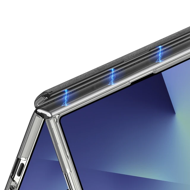 Чохол Dux Ducis Stex для Samsung Galaxy Z Fold 7 з підставкою 360° Чорний (6978943382511)
