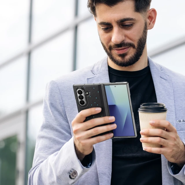 Чохол Dux Ducis Stex для Samsung Galaxy Z Fold 7 з підставкою 360° Чорний (6978943382511)