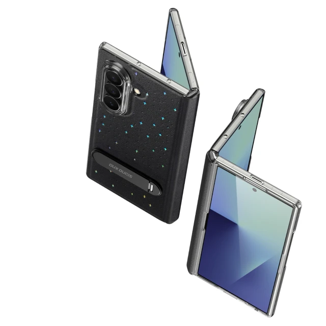 Чохол Dux Ducis Stex для Samsung Galaxy Z Fold 7 з підставкою 360° Чорний (6978943382511)