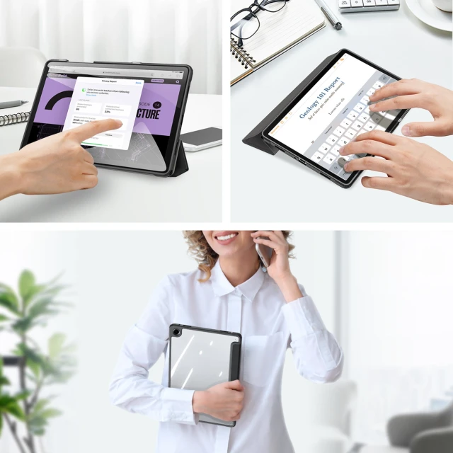 Чохол Dux Ducis Toby з відкидною кришкою для Samsung Galaxy Tab A11 Plus/A9 Plus чорний (6978943384195)