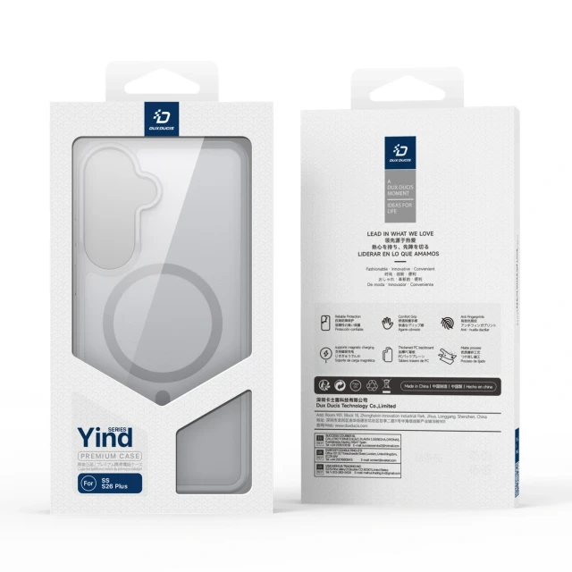 Чохол Dux Ducis Yind для Samsung Galaxy S26 Plus сірий with MagSafe (6978943384805)
