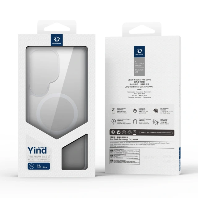 Чохол Dux Ducis Yind для Samsung Galaxy S26 Ultra сірий with MagSafe (6978943384850)