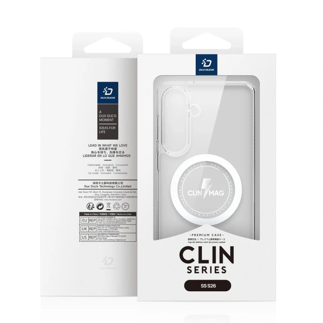Чохол Dux Ducis Clin Mag для Samsung Galaxy S26 прозорий with MagSafe (6978943385048)