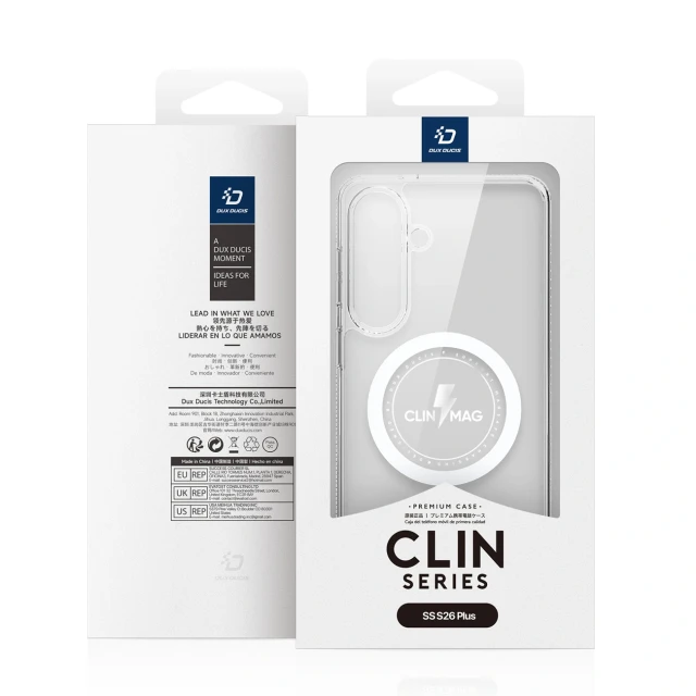 Чохол Dux Ducis Clin Mag для Samsung Galaxy S26 Plus Прозорий with MagSafe (6978943385055)