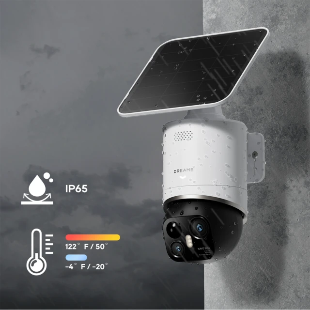 Камера зовнішня Dreame Navo Elite 1 Outcam 360° з сонячною панеллю White (6978950510037)