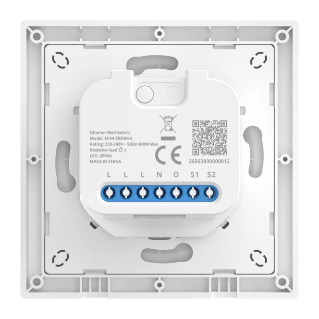 Умный переключатель/диммер настенный Sonoff MINI-ZBDIM-E ZigBee (MINI-ZBDIM-E)