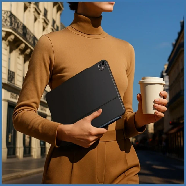 Чохол Typecase Edge з клавіатурою для iPad Air 11 M4 | M3 | M2 Black (KB206-110-D-BLK-BLK-B-US-V5B)