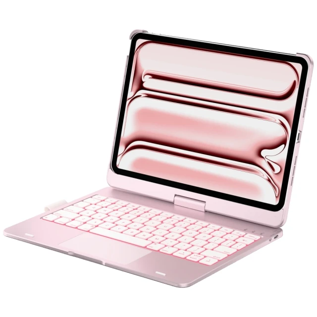 Чохол Typecase Flexbook Touch з клавіатурою для iPad Pro 11 M5 | M4 Pink (KB201T-110P-B-LPK-WHT-B-US-V0)