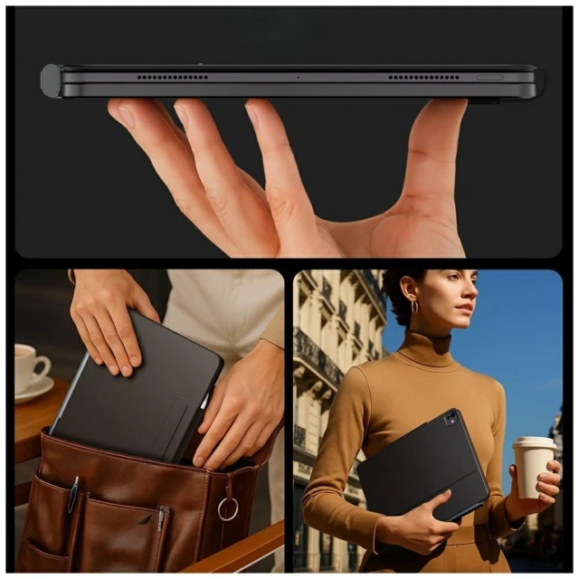 Чохол Typecase Edge з клавіатурою для iPad Pro 11 2025 | 2024 Black (KB206-110P-D-CBK-BLK-B-US-V5B)