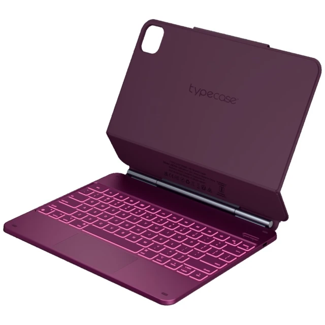 Чохол Typecase Edge з клавіатурою для iPad Air 13 2024 Raspberry (KB206-129-D-RBY-RBY-B-US-V5B)