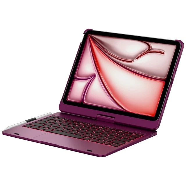 Чехол Typecase Edge с клавиатурой для iPad Air 11 M2 Pink (KB201T-110-B-RBY-BLK-B-US-V4)