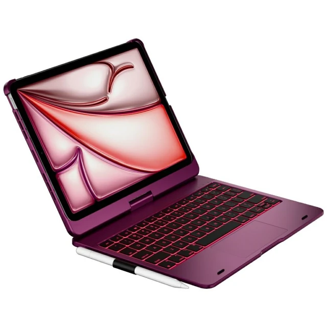 Чехол Typecase Edge с клавиатурой для iPad Air 11 M2 Pink (KB201T-110-B-RBY-BLK-B-US-V4)