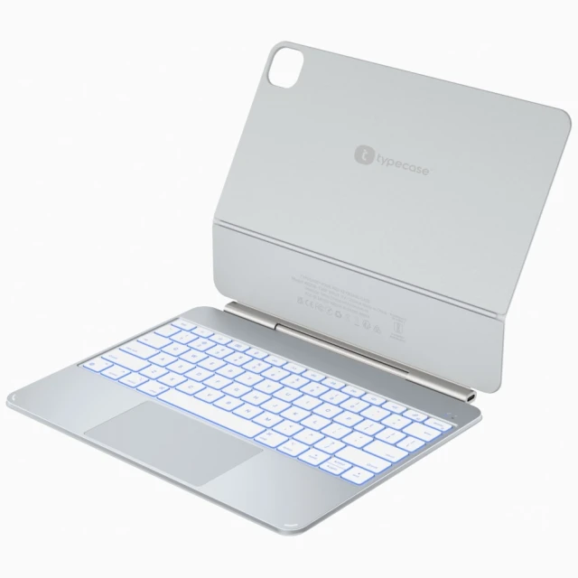 Чохол Typecase Edge Pro з клавіатурою для iPad Pro 13 M4 Silver (KB206AU-130P-D-SLV-WHT-U-US-C1)