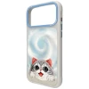 Чохол Nimmy Big Eyed Lying Silver Shaded Cat для iPhone 18 Pro | 17 Pro Grey (N-CXXDYPP-IP18/17-PRO-04)