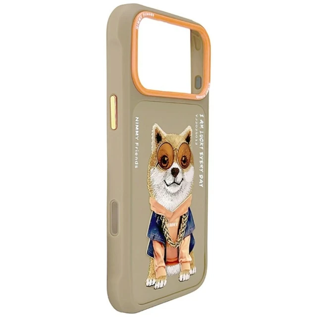 Чохол Nimmy Glasses Cool Dog для iPhone 18 Pro | 17 Pro Beige (N-YJ-IP18/17-PRO-012-A)