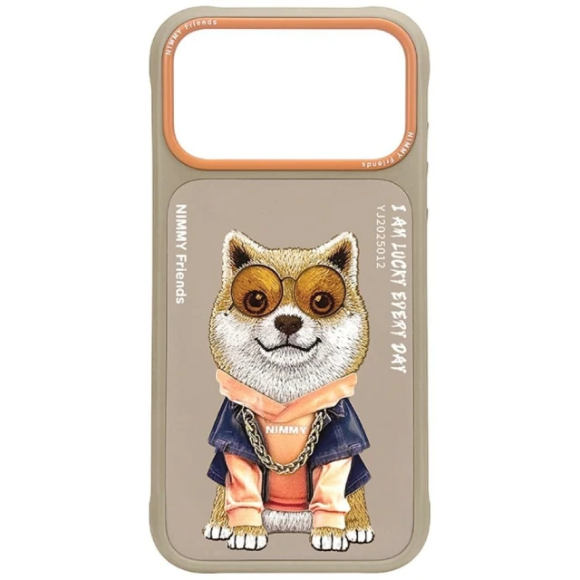 Чохол Nimmy Glasses Cool Dog для iPhone 18 Pro Max | 17 Pro Max Beige (N-YJ-IP18/17-PRO-MAX-012-A)