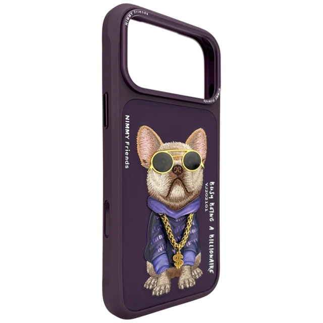 Чохол Nimmy Glasses Cool Dog для iPhone 18 Pro Max | 17 Pro Max Purple (N-YJ-IP18/17-PRO-MAX-01-A)