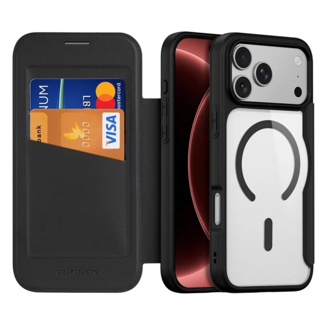 Чохол Dux Ducis Skin X Pro для iPhone 18 Pro | 17 Pro Black with MagSafe (6980053732612)
