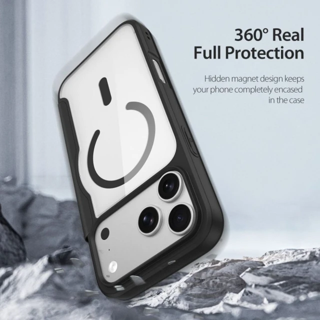 Чохол Dux Ducis Skin X Pro для iPhone 18 Pro | 17 Pro Black with MagSafe (6980053732612)