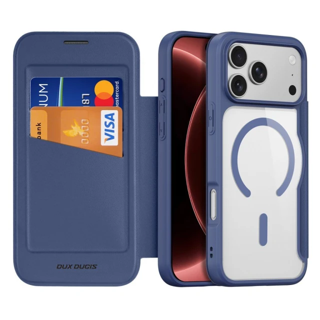 Чехол Dux Ducis Skin X Pro для iPhone 18 Pro | 17 Pro Navy with MagSafe (6980053732629)