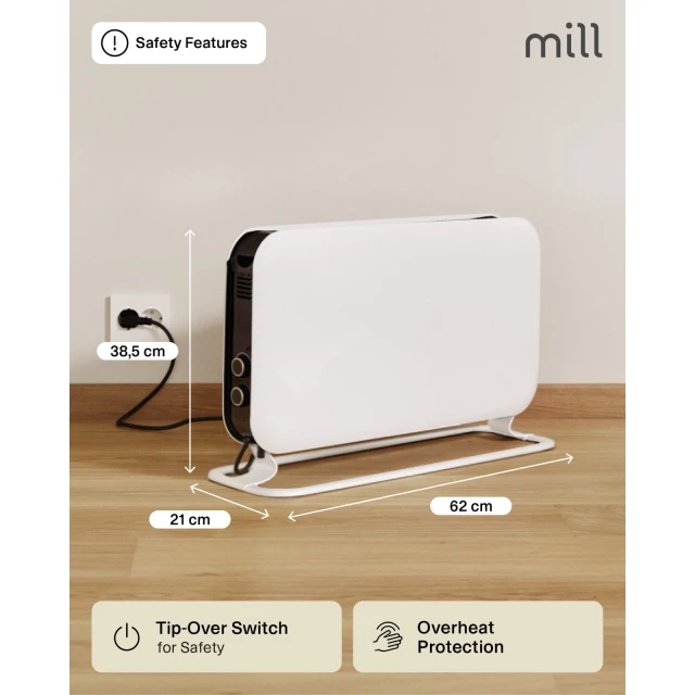 Конвектор Mill SG2000MEC 2000 Вт White (7090019821126)