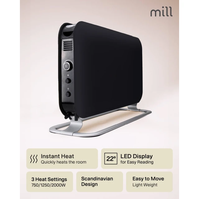 Конвектор Mill SG2000LED 2000 Вт Black (7090019822017)