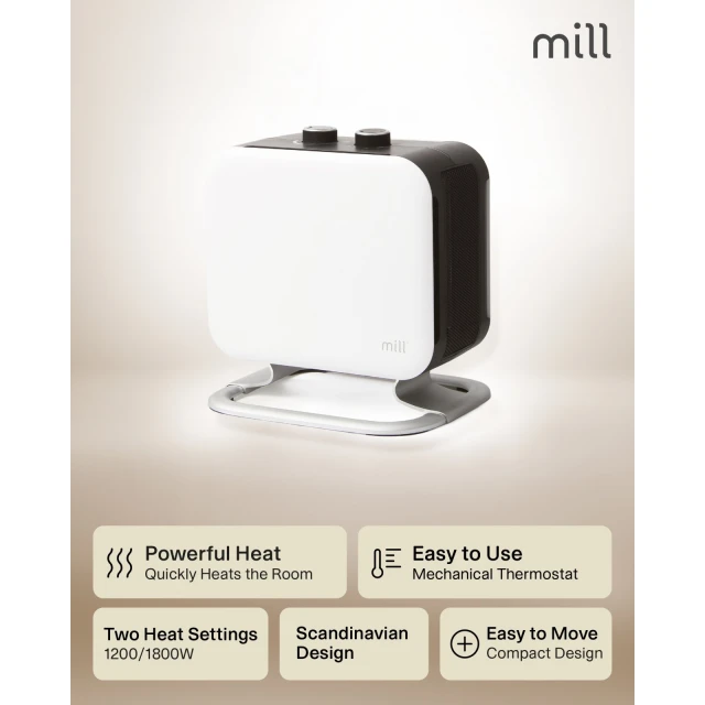 Конвектор Mill CUS1800MECWA 1800 Вт 2 рівні White (7090019822642)