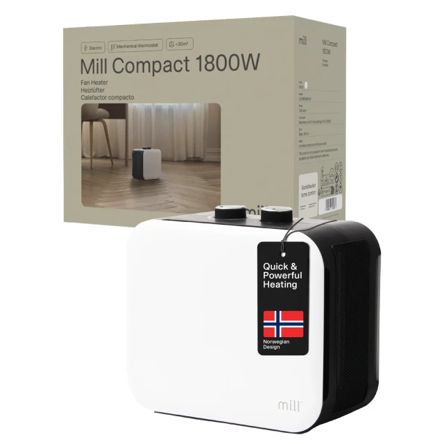Тепловентилятор Mill CUS1800MECW PTC 1800 Вт (7090019822666)