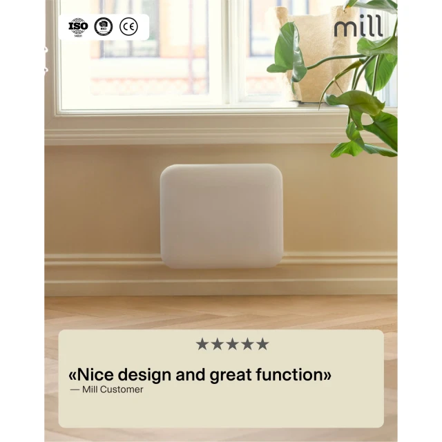 Панельний обігрівач Mill IB250 Steel 250 Вт White (7090019822710)