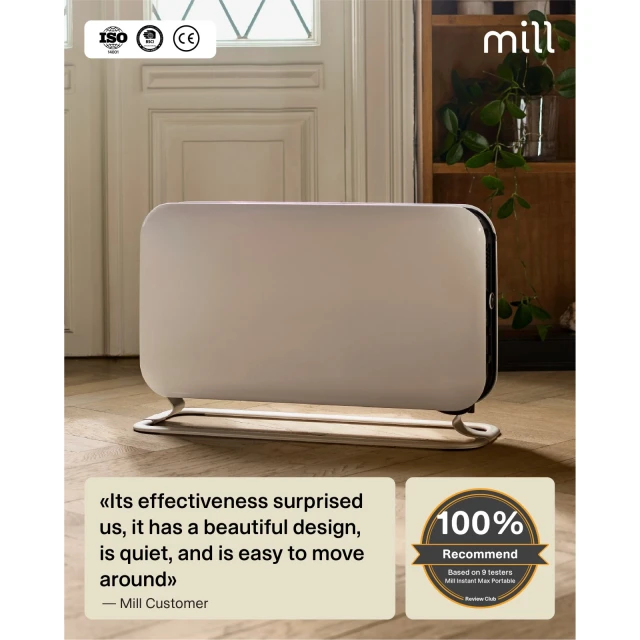Конвектор Mill CO2200LEDMAX 2200 Вт 3 рівні White (7090019823878)